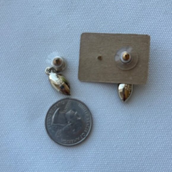 GIVENCHY Gold Swarovski Crystal Drop EARRINGS - Picture 7 of 10